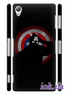 Чехол для Xperia Z3 - Капитан Америка 