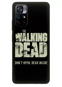 Чехол-накладка для Поко М4 Про из силикона - Ходячие мертвецы The Walking Dead Don’t Open Dead Inside черный чехол