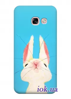 Чехол для Galaxy A7 2017 - Белый кроль