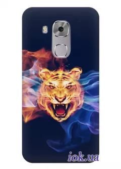 Чехол для Huawei Nova Plus - Тигр в огне