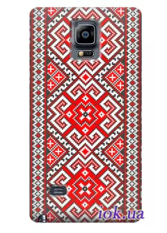 Чехол для Galaxy Note 4 - Украинская вышиванка 