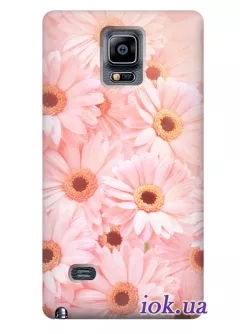 Чехол для Galaxy Note 4 - Розовые ромашки