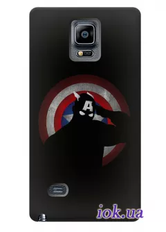 Чехол для Galaxy Note 4 - Captain America