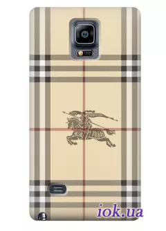 Чехол для Galaxy Note 4 - Burberry 