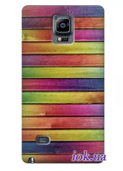 Чехол для Galaxy Note 4 - Цветные дощечки 