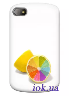 Чехол для Blackberry Q10 - Радужный лимон 