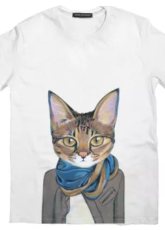 Дизайнерская футболка с деловым котом от Артема Гвоздева