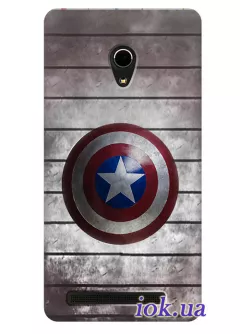 Чехол для Asus Zenfone 6 - Капитан Америка