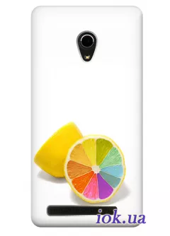 Чехол для Asus Zenfone 6 - Радужный лимон 