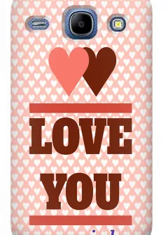 Чехол для Galaxy Core I8262 - Love you 