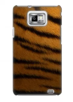 Чехол на Galaxy S2 - Тигровый принт