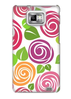 Чехол на Samsung Galaxy S2 - Paint Flowers