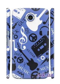 Чехол для Motorola Nexus 6 - Music