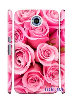 Чехол для Motorola Nexus 6 - Розы