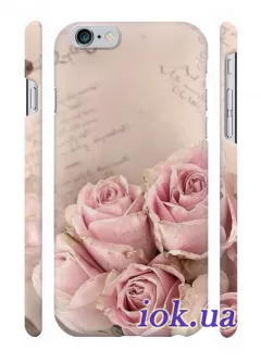 Нежный чехол для iPhone 6/6S с розами