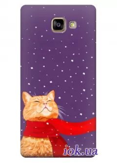 Чехол для Galaxy A3 - Снежный кот