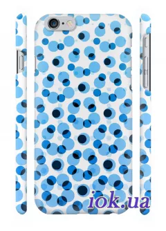 Чехол с голубой горошек для iPhone 6/6S