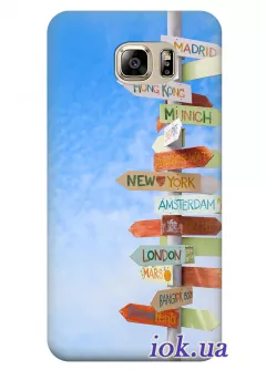 Чехол для Galaxy Note 5 - Туристические указатели