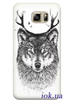 Чехол для Galaxy Note 5 - Волк