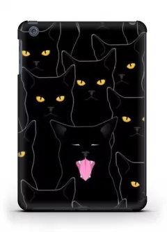 Чехол с черными котами для iPad mini 1/2/3