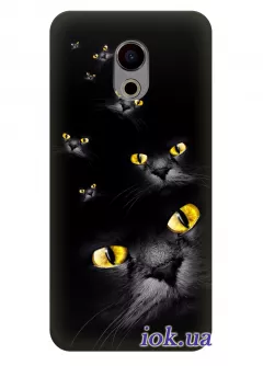 Чехол для Meizu Pro 6 - Черные коты