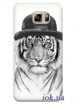 Чехол для Galaxy Note 5 - Тигр в шляпе