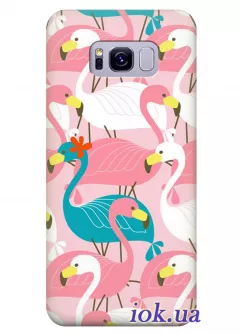 Чехол для Galaxy S8 Plus - Фламинго