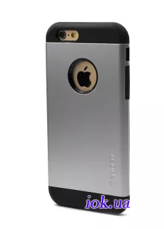Чехол Spigen Slim Armored для iPhone 6 Plus, металик