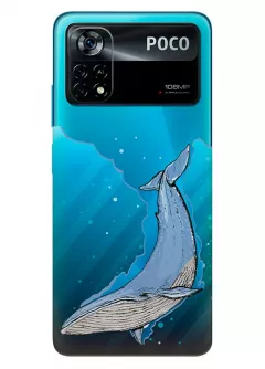 Купить чехол из прозрачного силикона на Poco X4 Pro 5G с китом