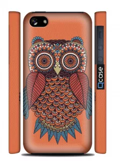 Купить чехол со с яркой совой для iPhone 5C | 3D-Печать - Owl in red