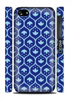 Купить интересный чехол с орнаментом для iPhone 5C | 3D-Печать - Blue pattern