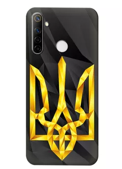 Чехол на Realme 6i с геометрическим гербом Украины