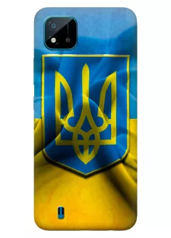 Realme C11 чехол с печатью флага и герба Украины