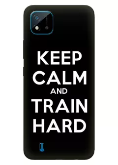 Realme C11 спортивный защитный чехол - Keep Calm and Train Hard