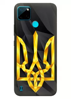 Чехол на Realme C21 с геометрическим гербом Украины