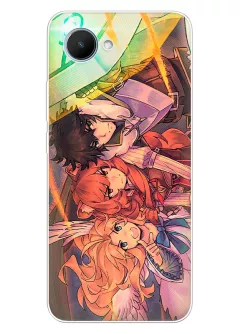 Realme C30 чехол - Восхождение Героя Щита The Rising of the Shield Hero Наофуми Иватани Рафталия и Фиро в атаке