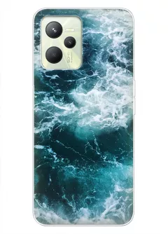 Чехол для Realme C35 с завораживающим неспокойным морем