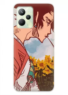 Риалми С35 чехол - Самурай Чамплу Samurai Champloo Муген крупным планом вектор-арт