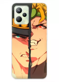 Чехол для Realme C35 - JoJo’s Bizarre Adventure ярость Джотаро Куджо и Дио Брандо