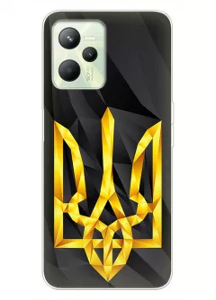 Чехол на Realme C35 с геометрическим гербом Украины