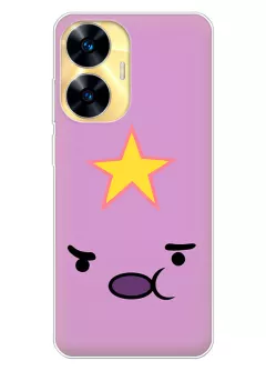 Чехол для Realme C55 - Время приключений Принцесса Пупырчатого королевства крупным-планом вектор-арт