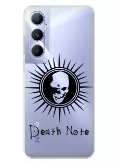 Realme C65 чехол силиконовый - Death Note лого с черепом