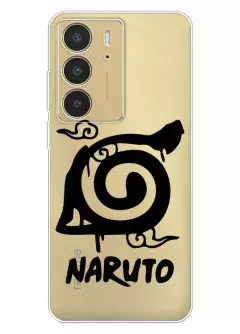 Чехол для Realme C75 4G из прозрачного силикона - Naruto Just Do It Logo