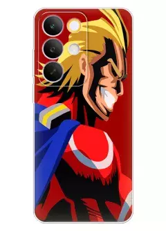 Бампер для Realme C85 - Всемогущий улыбается крупным планом вектор-арт. Моя геройская академия My Hero Academia