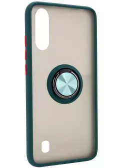 TPU+PC чехол Deen ColorEdgingRing for Magnet для ZTE Blade A7 (2020), Зеленый