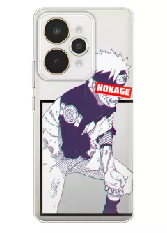 Бампер для Realme 15 Pro - Naruto Hokage из прозрачного силикона