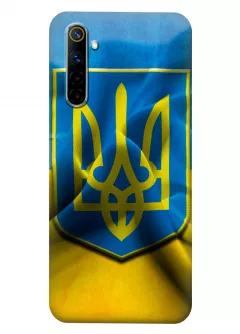 Прозрачный чехол для Realme 6 - Герб Украины