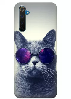 Чехол для Realme 6 Pro - Кот в очках
