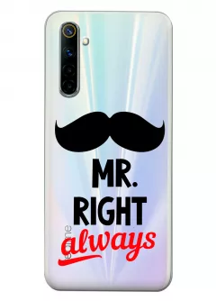 Прозрачный чехол для Realme 6 - Mr.Right