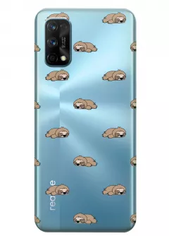 Чехол для Realme 7 Pro - Спящие ленивцы